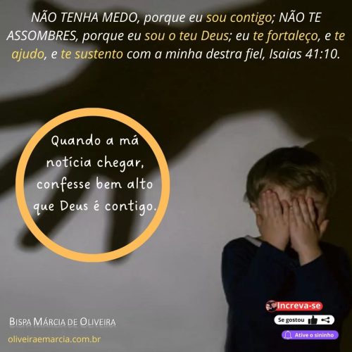 Não tenha medo! Isaías 41:10